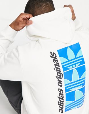 adidas Originals Yung Z hoodie in white with back print - ASOS Price Checker