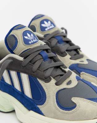 adidas blue yung trainers