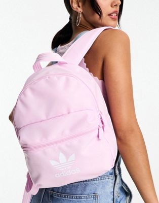 adidas Originals trefoil backpack in pink - ASOS Price Checker