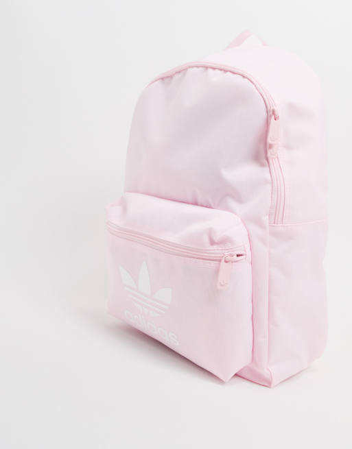 adidas Originals - Zaino rosa con logo a trifoglio