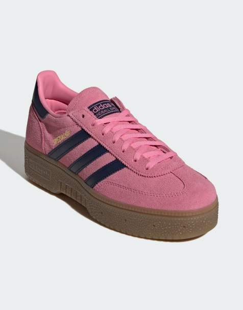 adidas Originals - Zapatillas Handball Spezial gruesas en rosa e índigo con suela de goma - view 1