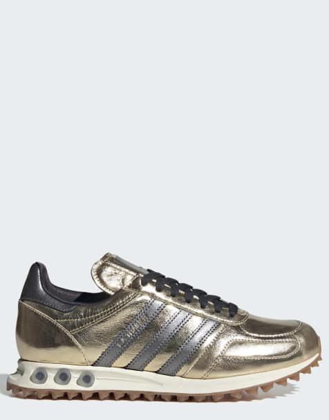 adidas Originals - zapatillas La trainer OG en dorado metalizado y plateado - view 1