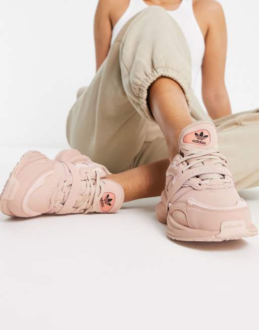 adidas Originals Zentic trainers with removeable strap in triple beige