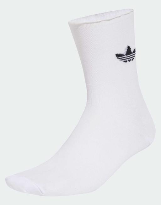 adidas Originals – Zestaw 2 par białych skarpetek z falbankami