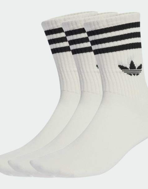 adidas Originals – Zestaw 3 par skarpetek w kolorze złamanej bieli z 3 paskami - view 1
