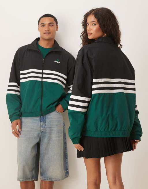 adidas Originals – Zielony top dresowy z tkaniny