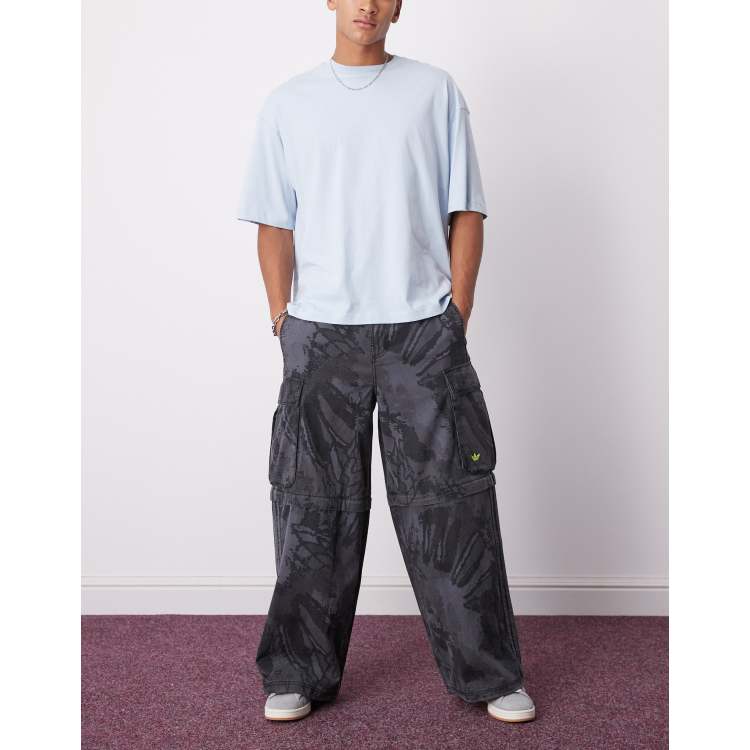 adidas Originals zip-off cargo pants in multi grey | ASOS