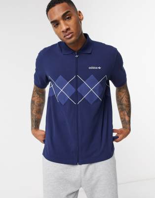 adidas argyle polo shirt