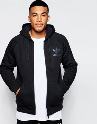 black adidas hoodie zip up