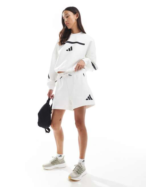 adidas Originals – Z.N.E. – Białe szorty , 2 z 5