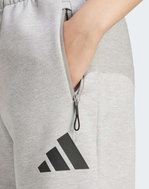 adidas Originals Z.N.E. premium tracksuit bottoms in grey , 3 of 4