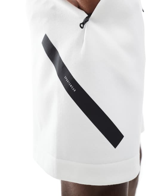 adidas Originals Z.N.E. shorts in white, 5 of 5