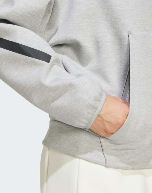 adidas Originals - Z.N.E. - Sweat à capuche zippé de qualité supérieure - Gris , 4 de 4