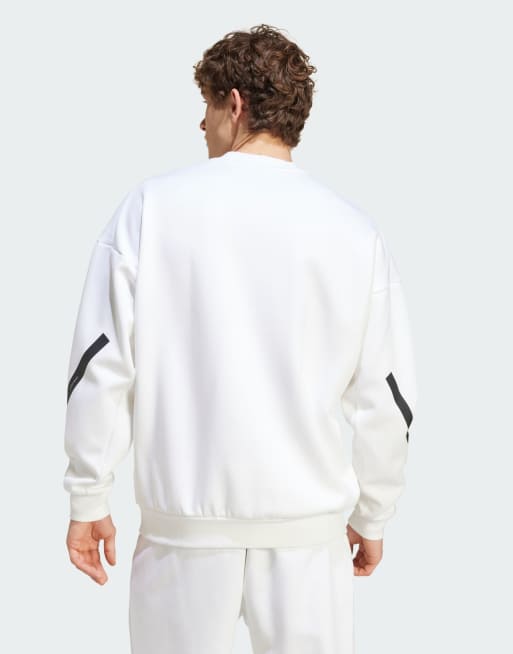 adidas Originals Z.N.E. sweatshirt in white, 3 of 4