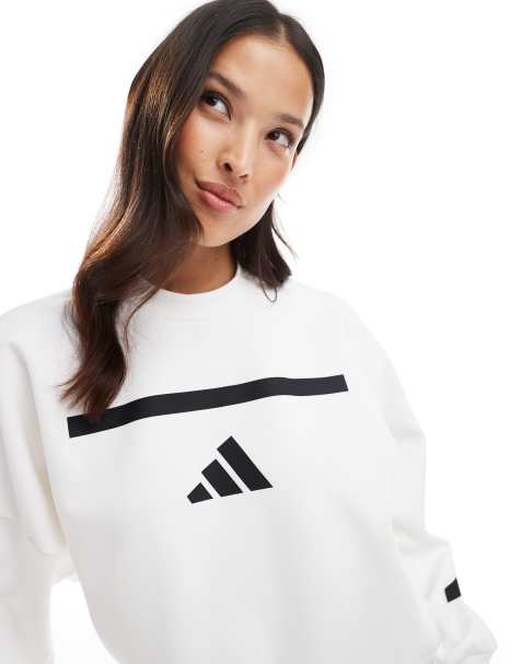 adidas Originals – z.n.e. – Vit sweatshirt - view 1