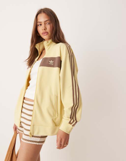 adidas Originals – Żółta kurtka dresowa w stylu retro