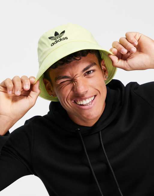 adidas – Originals – Żółty kapelusz typu bucket