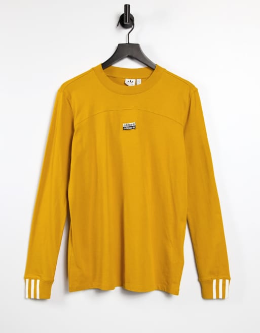 adidas Originals – Żółty T-shirt z długim rękawem