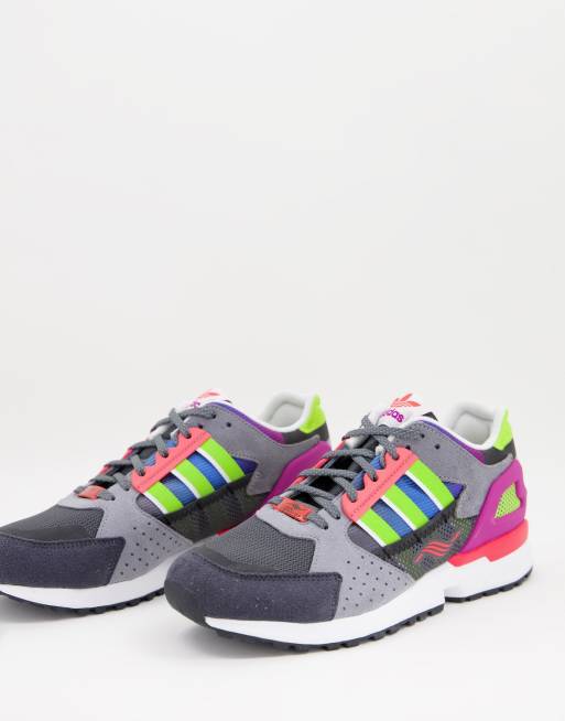 adidas Originals ZX 10000 C trainers in white with yellow | ASOS