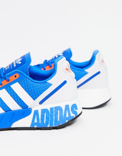 adidas Originals ZX 1K Boost sneakers in blue | ASOS