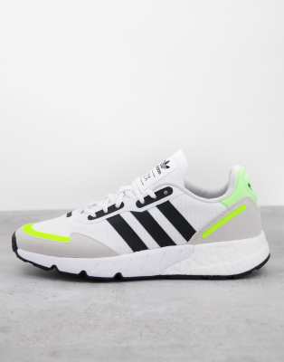 adidas half black half white shoes