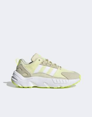 adidas Originals - ZX 22 Boost - Baskets - Blanc cassé et jaune