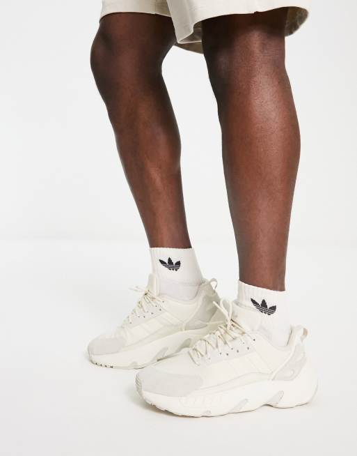 キャンバス Adidas ZX 22 Boost Shoes Originals Sneakers Cream White