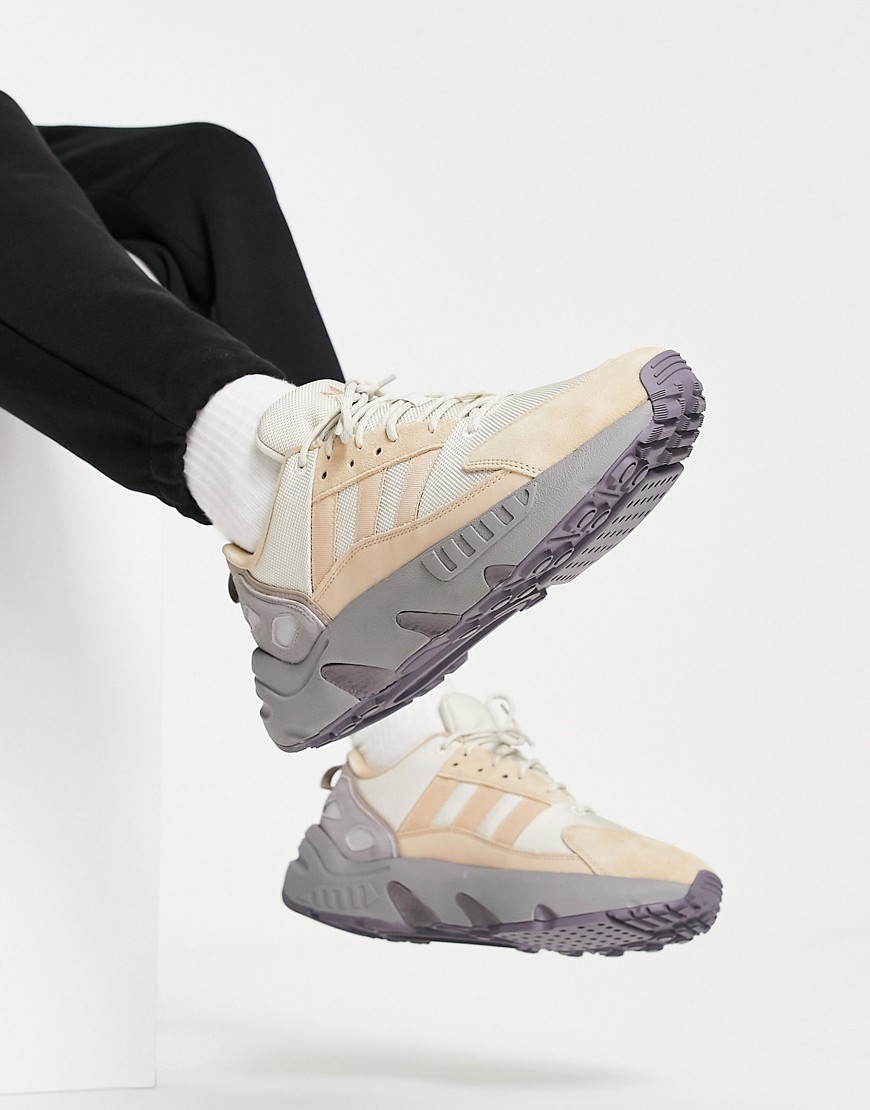 Adidas Originals Zx 22 Boost Sneakers In Beige And Silver-neutral | ModeSens