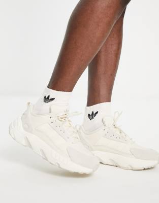 adidas Originals ZX 22 Boost sneakers in cream white | ASOS