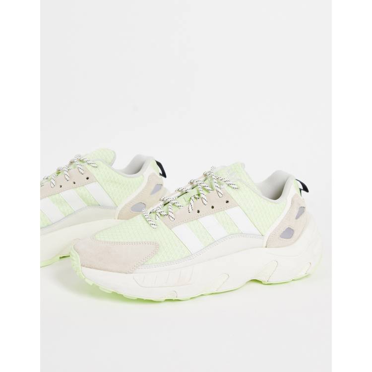 adidas Originals ZX Boost sneakers in green | ASOS