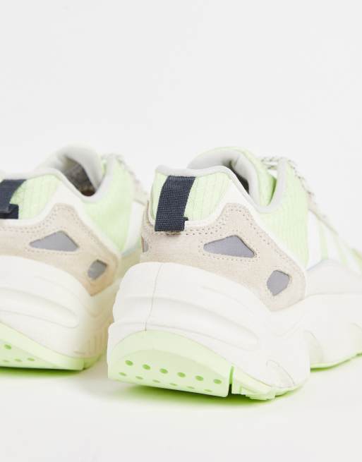 adidas Originals ZX 22 Boost sneakers in green and off white