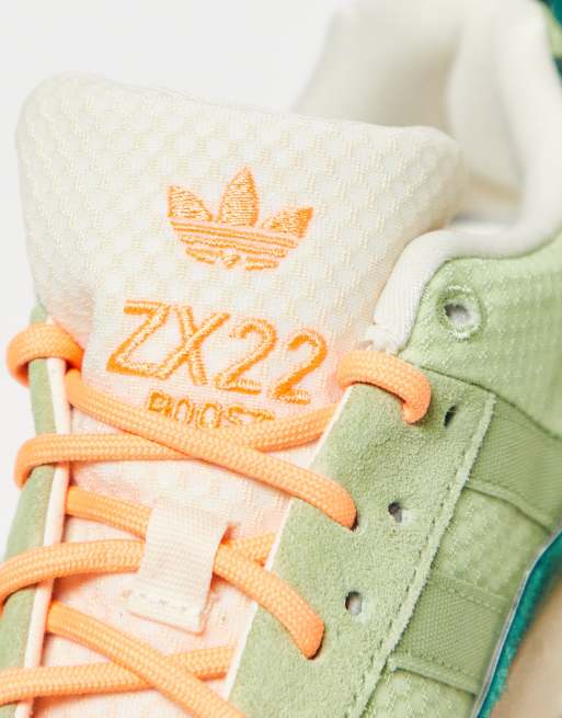 adidas Originals ZX 22 Boost trainers in green | ASOS