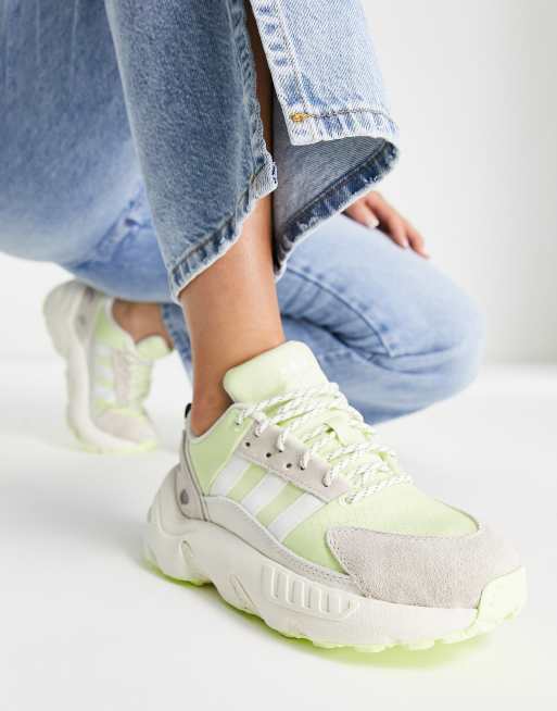 Adidas originals womens zx heels black/white sale