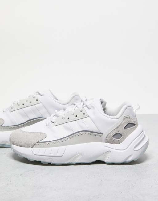 adidas Originals ZX 22 Boost trainers in triple white