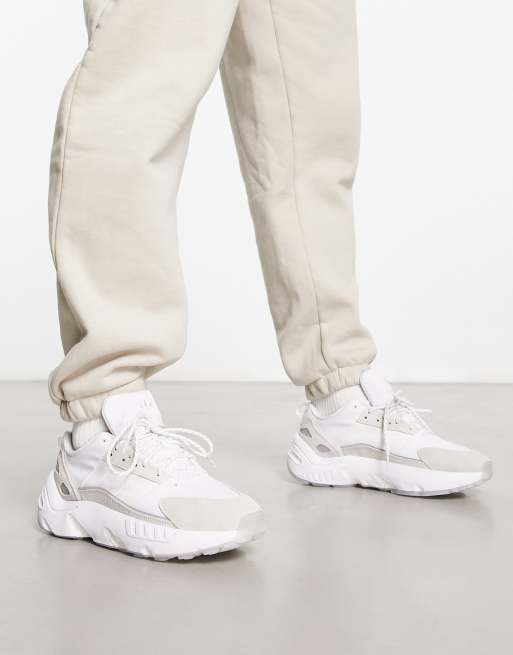 adidas Originals ZX 22 Boost trainers in triple white | ASOS