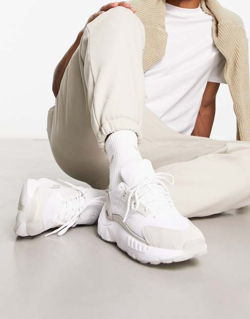adidas Originals ZX 22 Boost trainers in triple white | ASOS