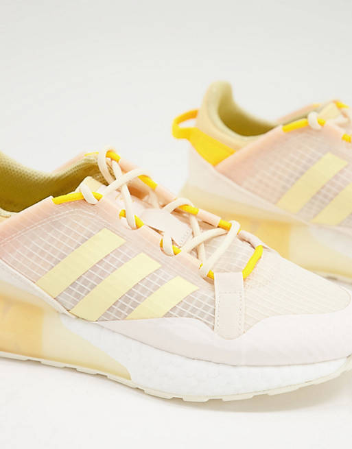 adidas Originals - ZX 2K Boost Pure - Sneakers in beige en oranje