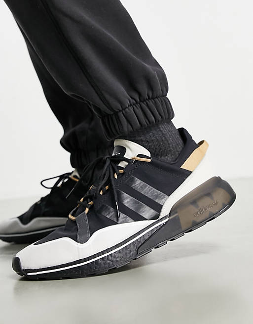 adidas Originals ZX 2K Boost Pure sneakers in black | Faoswalim