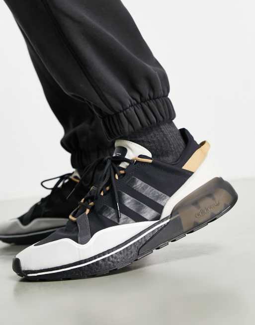 adidas Originals ZX 2K Boost Pure sneakers in black ASOS