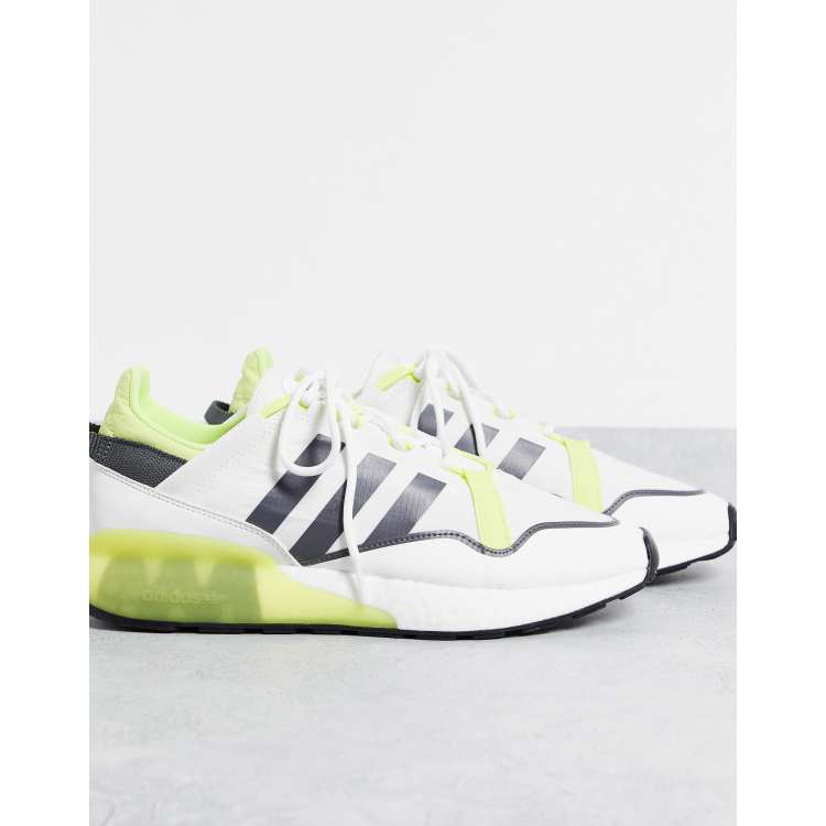 adidas Originals - ZX 2K Boost Pure - Sneakers in geel | ASOS
