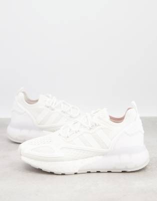 white adidas boost trainers