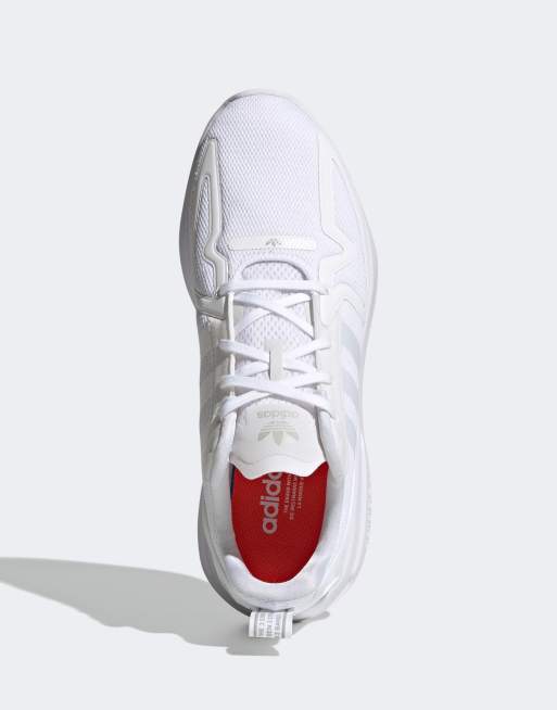 adidas Originals ZX 2K Flux sneakers triple white