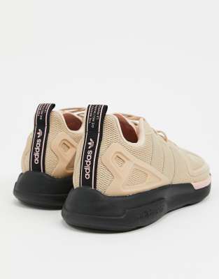 pink adidas flux trainers