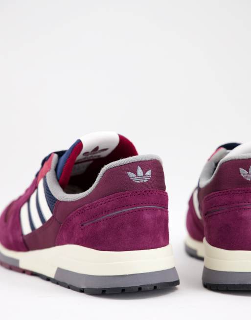 adidas Originals ZX 420 trainers in burgundy