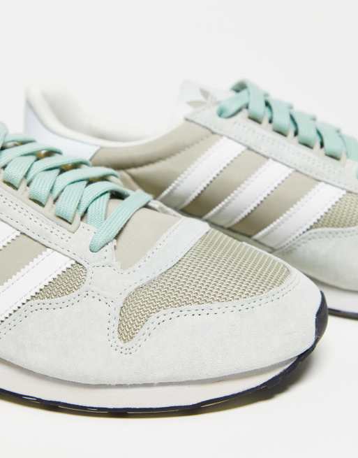 adidas Originals ZX 500 Sneaker in Minzgrun und Grau ASOS