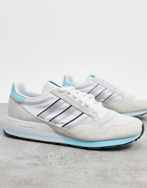 Adidas Originals Zx 500 Sneakers In Off White Parfaire