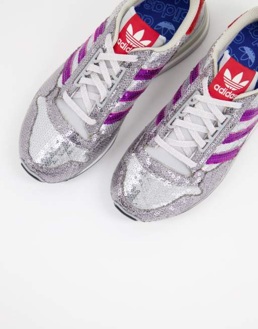 Adidas zx 500 store womens silver