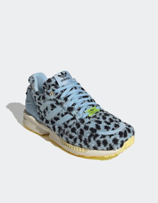  adidas Originals – ZX 5020 – Sneaker in Blau mit Leopardenmuster