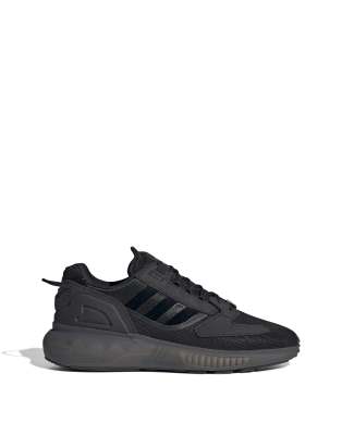 adidas Originals ZX 5K Boost trainers in black | ASOS
