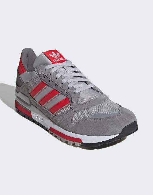 adidas Originals - Zx 600 - Grå/skarlagenrøde sko